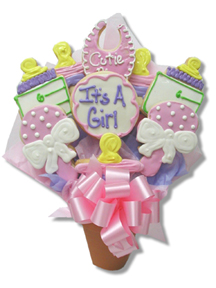 It's A Girl!/It's A Boy! cookie bouquet