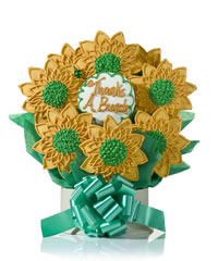 Sunflowers cookie bouquet